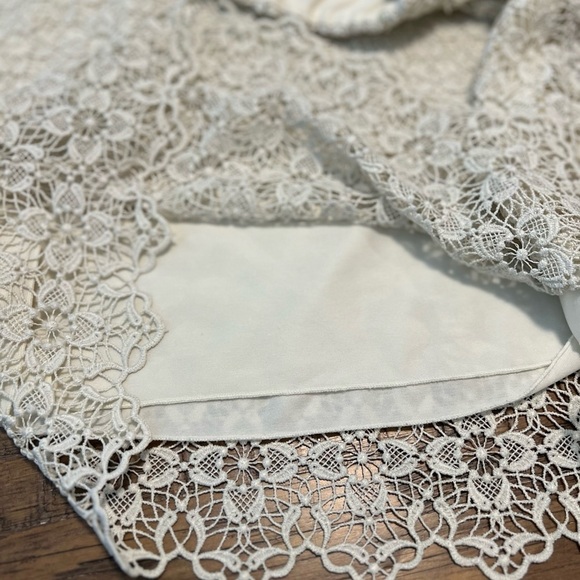 H&M Lace Crochet Floral Print Mini Skirt - Picture 6 of 8